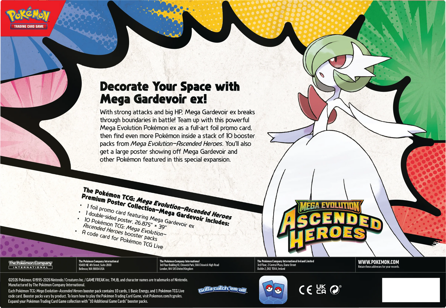 Ascended Heroes Premium Poster Collection: Mega Gardevoir ex (INGLÉS)