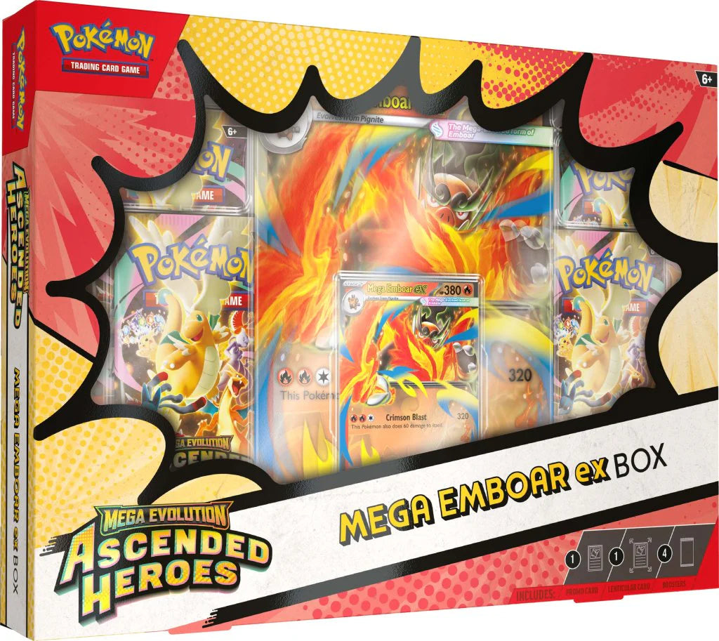 Ascended Heroes Mega Emboar ex Box (INGLÉS)