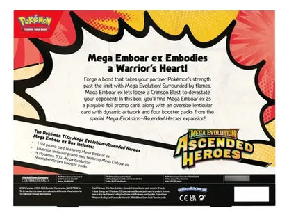 Ascended Heroes Mega Emboar ex Box (INGLÉS)