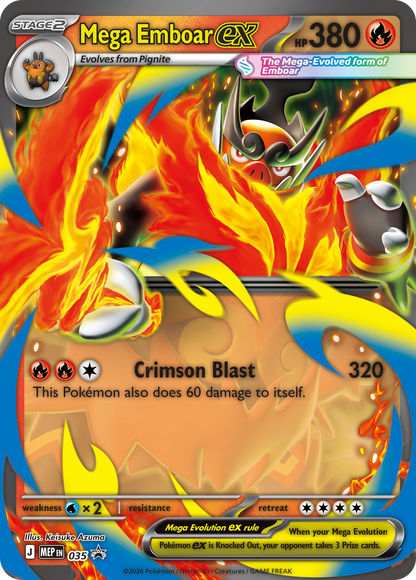 Ascended Heroes Mega Emboar ex Box (INGLÉS)