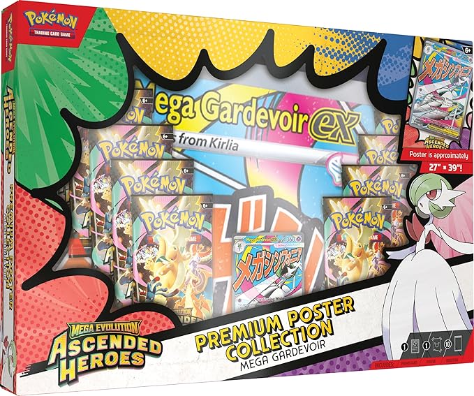 Ascended Heroes Premium Poster Collection: Mega Gardevoir ex (INGLÉS)