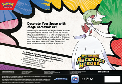 Ascended Heroes Premium Poster Collection: Mega Gardevoir ex (INGLÉS)