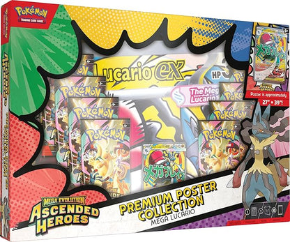 Ascended Heroes Premium Poster Collection: Mega Lucario ex (INGLÉS)